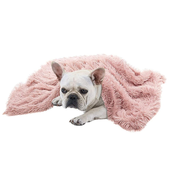 (Pink, M: 78x54cm) Pet Dog Cat Blanket Extra Large Washable Thick Cosy Warm Soft Velvet Throw Mat