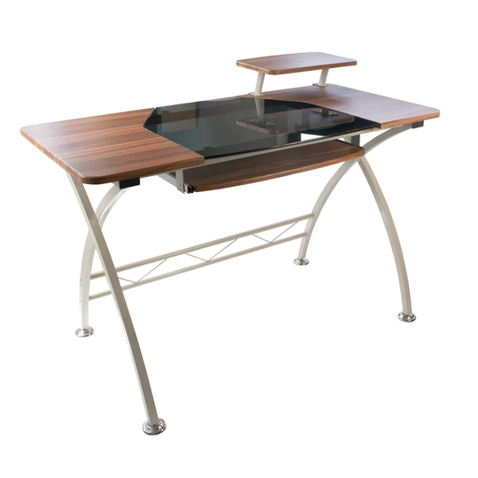 Accord CED-303-O 120cm Oak/Black Home Office Desk (CT-3321 F68)