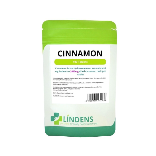 (2 Packs - 200 Tablets) Cinnamon Bark Extract Tablets 2000mg 100 Tablets Cinnamon Aromaticum