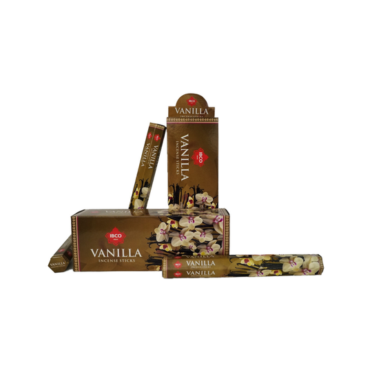 IBCO Vanilla Hexa Incense Sticks, 20 Sticks per pack ( 6 packs)