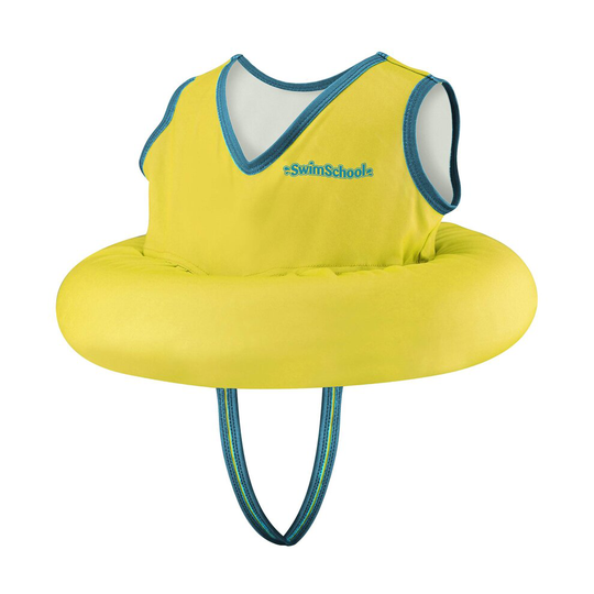 SwimSchool Deluxe TOT Swimmer for Kids, 4-in-1 Multi-Purpose Pool Float, Learn-to-Swim, Adjustable Safety Seat, Heavy Duty, Yellow, Model Number: SSO1