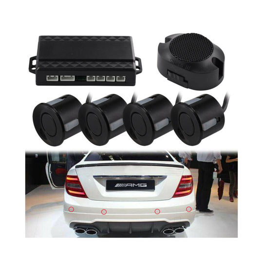 4x Parking Sensors Car Auto Reverse Backup Rear Radar LED Alert System KIT
