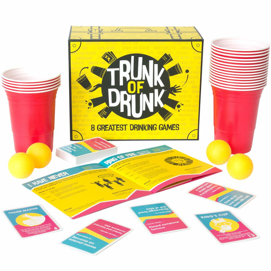 Trunk of Drunk - 8 Greatest Drinking Games (Beer Pong, Ring of Fire, Never Have I Ever and more)