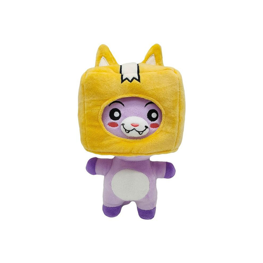 (FOXY 25cm/9.8in) Lankybox Plush Toys | Boxy, Foxy & Rocky