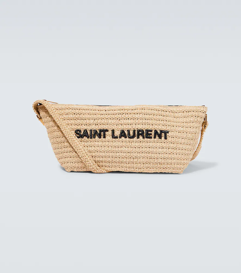 Raffia shoulder bag