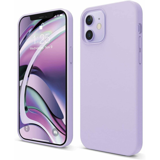 (iPhone XR, Purple) Liquid Silicone Case For iPhone 11 12 13 Pro 13 Pro Max XR X/XS