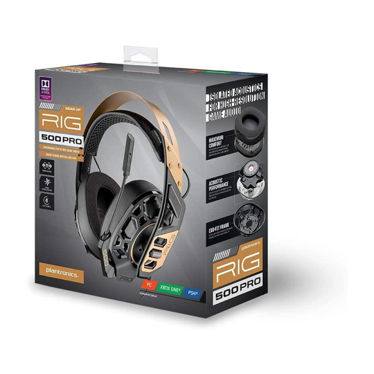 Nacon Rig 500 Pro Gold Gaming Headset