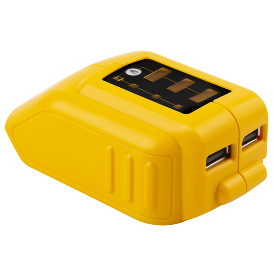 FUTUREBATT 10.8V/14.4V/20V Li-ion USB Charger Adapter for Dewalt DCB090 DCB120 DCB200
