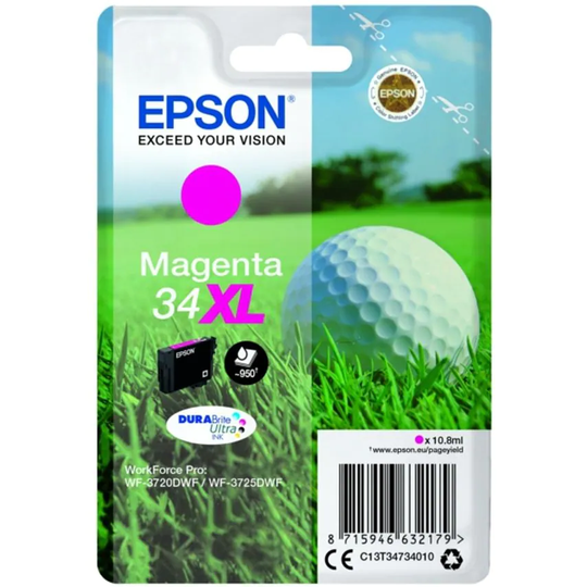 Epson Epson 34XL Golfball Magenta High Yield Ink Cartridge 11ml - C13T34734010