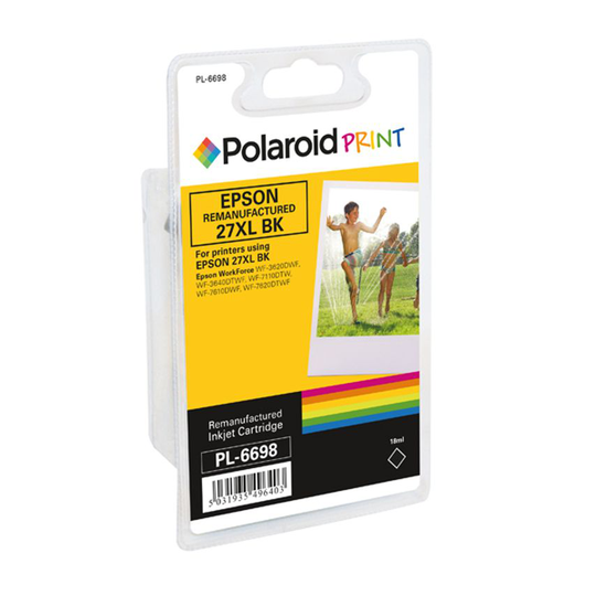 Polaroid Epson 27XL Remanufactured Inkjet Cartridge Black T271140-COMP PL