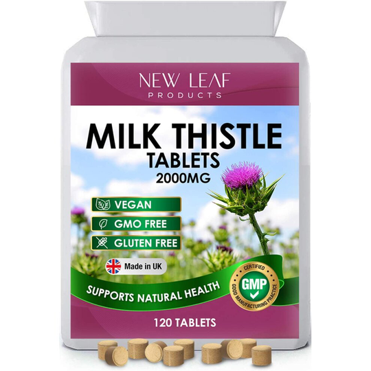 Milk Thistle Tablets - 80% Silymarin High Strength - Liver Support