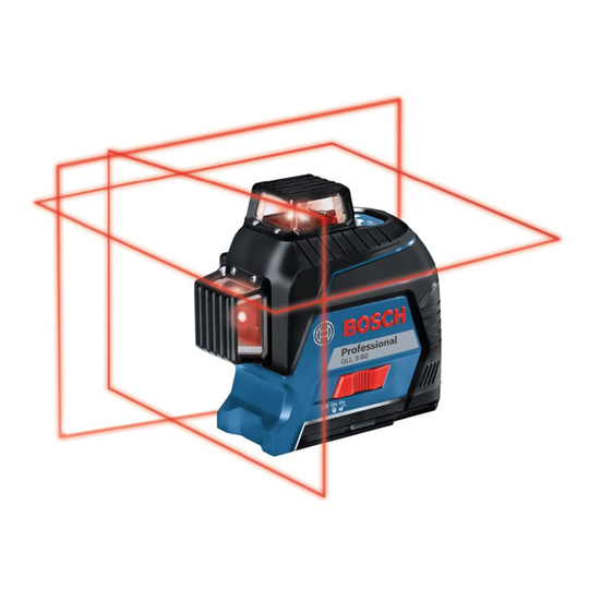 Bosch GLL 3-80 Professional Self-levelling Multi Line Laser in Carry Case - 0 60