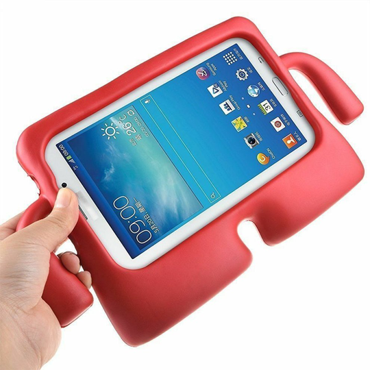 Kids Light Weight Shockproof Case for Samsung Galaxy Tab 7.0 3 A Lite Kids E T110 - Red