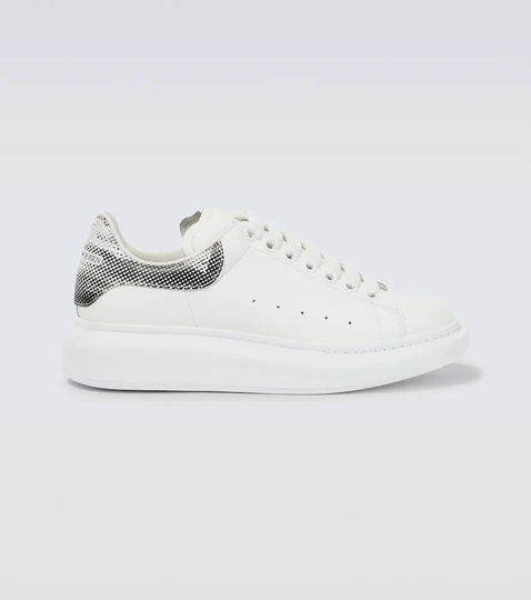 Oversized leather sneakers