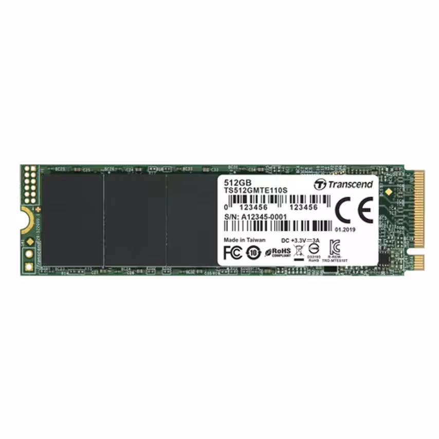 Transcend Memory General 512GB M.2 2280PCIE GEN3X4 3D TLC