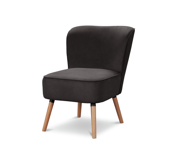 Habitat Eppy Fabric Accent Chair - Charcoal