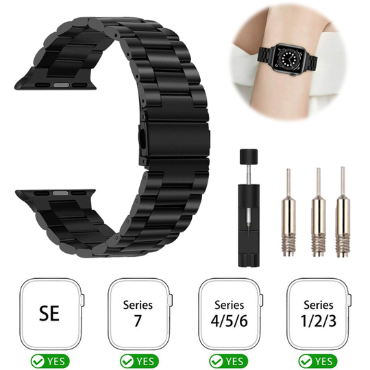 Luxury Metal Band Strap For Apple Watch iWatch 7 6 SE 5 4 3 2 1