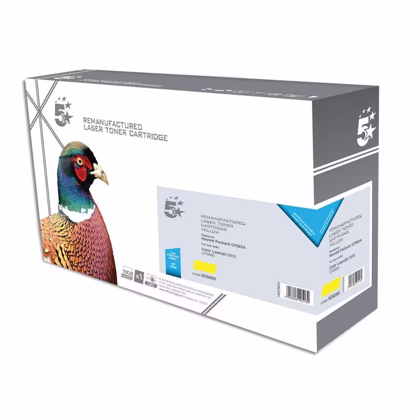 5 Star office HP503A Toner Cartridge Yellow Q7582A