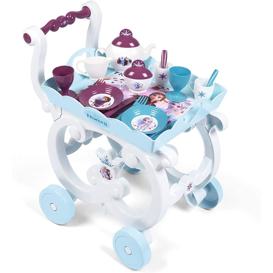 Disney 310517 Frozen 2 Detailed Kids Tea Trolley with Amazing Range of 17 Accessories Including Play Cutlery and Removable Tray | Ages 3+, Desserte XL