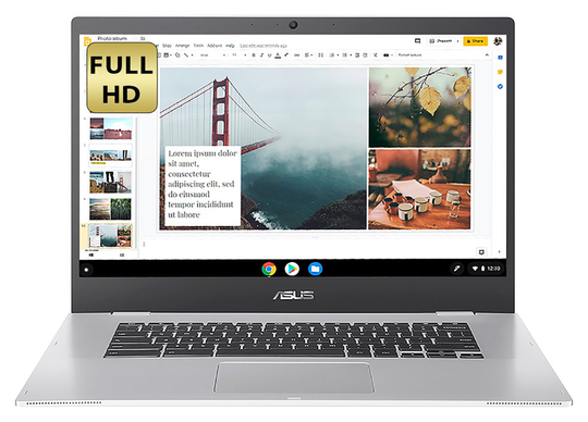 ASUS CX1500 15.6in Celeron 4GB 64GB Chromebook - Silver