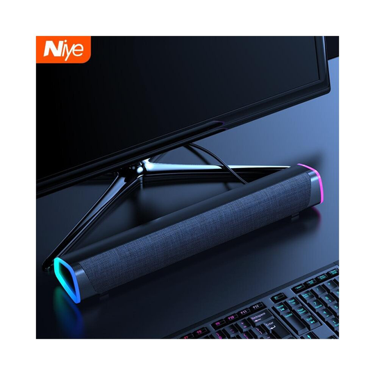 3D Surround Soundbar Bluetooth 5.0 Speaker Wired Computer Speakers Stereo Subwoofer Sound bar for Laptop PC Theater TV Aux 3.5mm