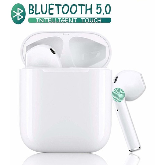 I12 Bluetooth Earphones Wireless Earphones Bluetooth Headset Bluetooth 5.0 Earphones Auto Pairing Noise Canceling Earphones In-Ear