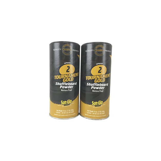 Twin Pack of Sun-Glo #2 Speed Shuffleboard Powder Wax