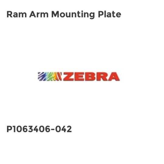 Zebra Ram Arm Mounting Plate- you get 12