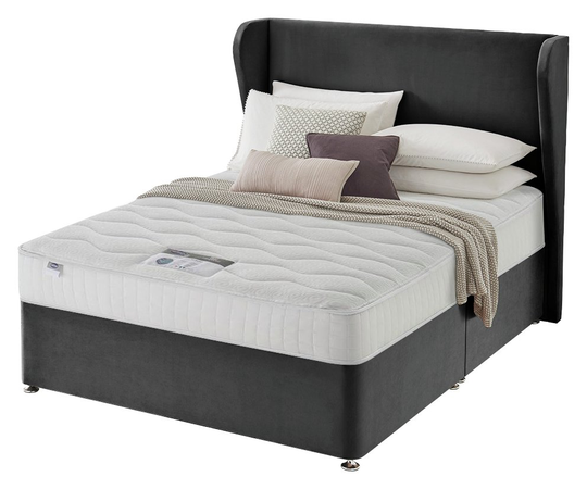 Silentnight 1000 Pocket Memory Double Divan Bed - Charcoal