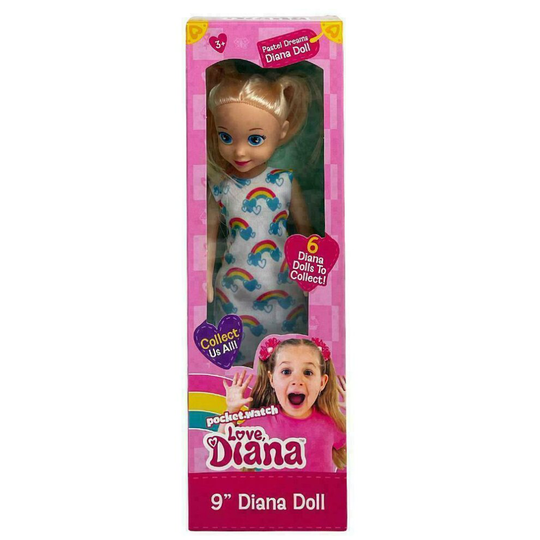 Love Diana Princess of Play Fashion Doll 9" Toy - Pastel Dreams