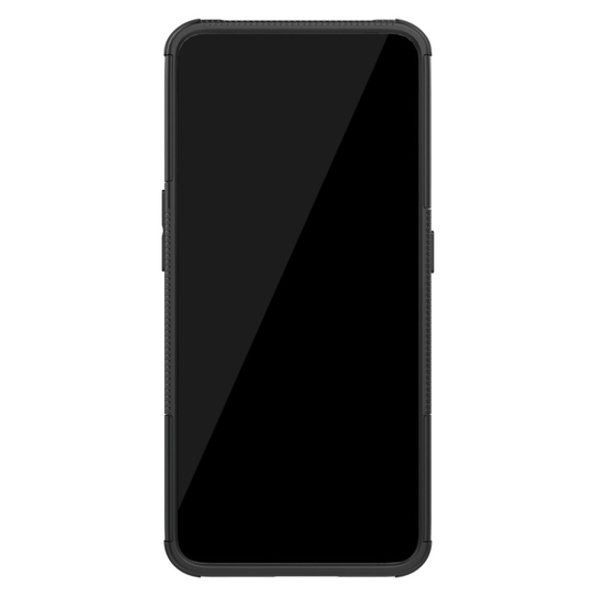 (Black) Slim Armour Shockproof Case Cover Stand + LCD Guard for Samsung Galaxy A80