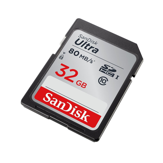 SanDisk Ultra 32 GB SDHC Memory Card up to 80 Mbps Class 10