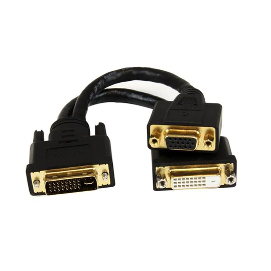 Startech 8in DVI I Male to DVI D Female- you get 7