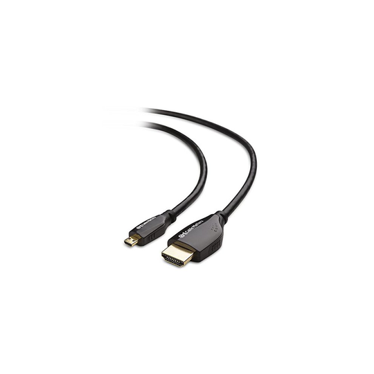 Cable Matters High Speed Micro HDMI Type D to HDMI Type A Cable 3D 4K Resolution Ready with Ethernet 15 Feet