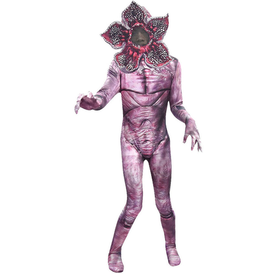 (150 CM) Kids Stranger Things Demogorgon Cosplay Costume The Monster Jumpsuit Mask Set