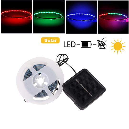 Solar Powered 45 LED Strip Lights for Basketball Hoop Night Outdoor