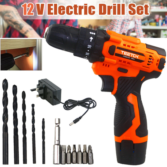 Cordless Drill Electric Screwdriver Small Hand Driver Drill 2Speed 12V