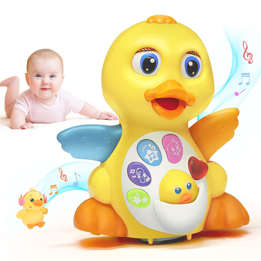 Dancing Duck Toys, Musical Lighting Doll Educational Interactive Toy