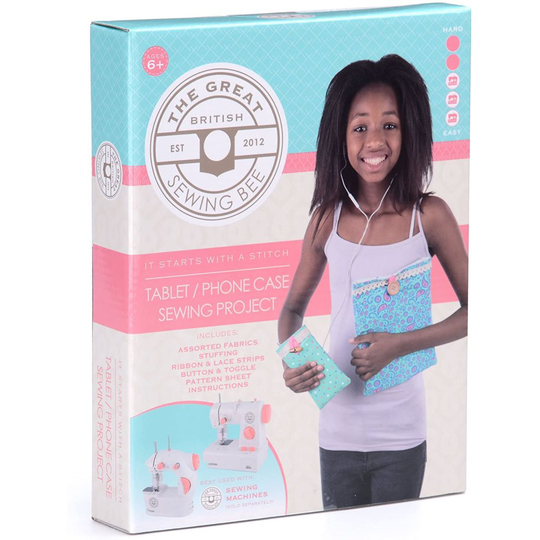 The Great British Sewing Bee Phone/Tablet Case Kit, GBSB Kids Sewing Project
