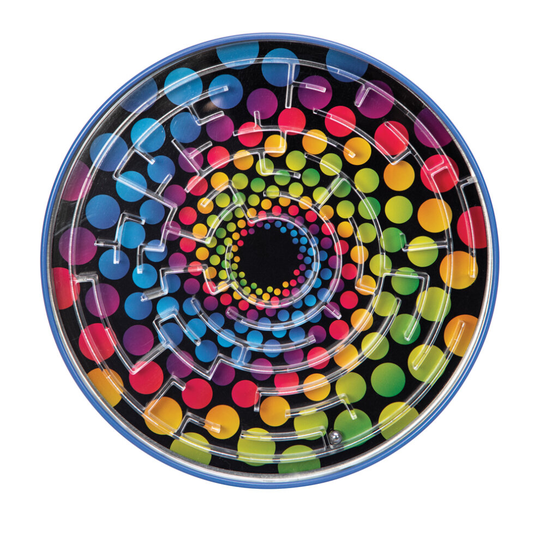 Schylling Tin BB Maze Ball Game - 6" Retro Ball Maze Puzzles in 3 Assorted Styles , Develops Hand Eye Coordination and Strategic Thinking