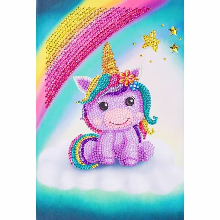 Craft Buddy Crystal Art Unicorn Smile Notebook CANJ-3