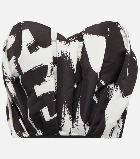 Printed bustier