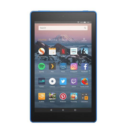 Amazon Fire HD 8 Inch Tablet 32GB Storage 1.5 GB RAM Fire OS Blue