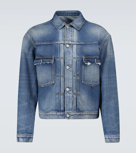 Destroyed denim jacket