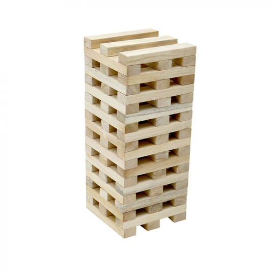 Oypla Giant Wooden Tumbling Tower Block Game Outdoor Garden Family Fun