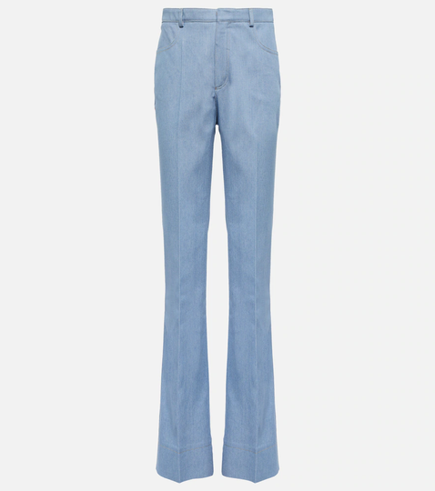 High-rise flared jeans