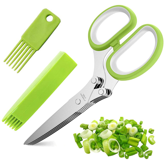 Multi Blade Scissors, Multipurpose Herb Scissors Kitchen Cutting Shear