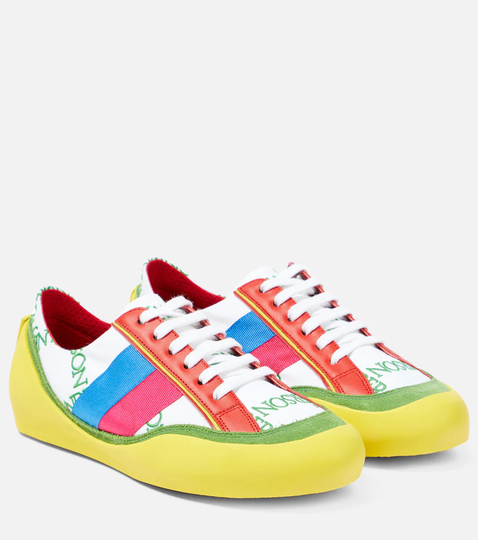 Bubble colorblocked canvas sneakers
