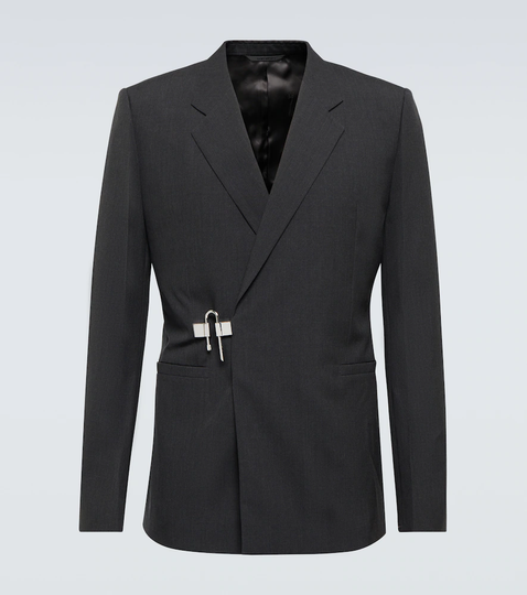 Padlock wool suit jacket
