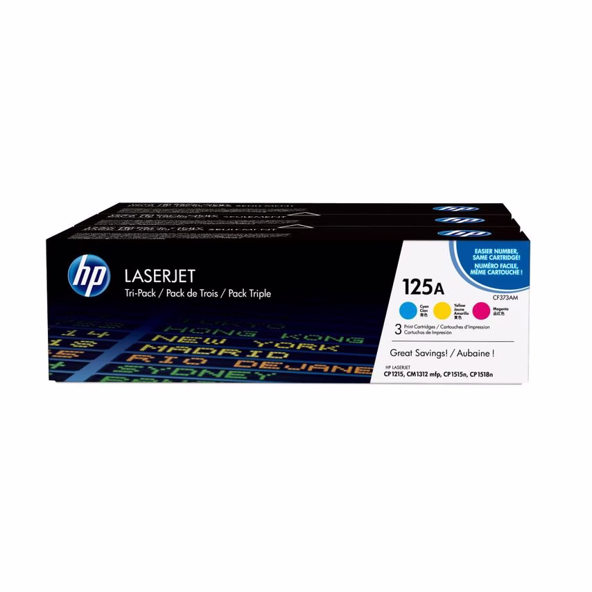 HP HP 125A Multipack Standard Capacity Toner 3x 1.4K pages for HP Color LaserJet